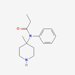 molecular formula C15H22N2O B1506677 N-(4-methylpiperidin-4-yl)-N-phenylpropanamide CAS No. 303983-37-1