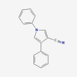 molecular formula C17H12N2 B15066807 1,4-Diphenyl-1H-pyrrole-3-carbonitrile 