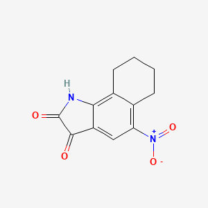 molecular formula C12H10N2O4 B15066812 5-Nitro-6,7,8,9-tetrahydro-1H-benzo[g]indole-2,3-dione 