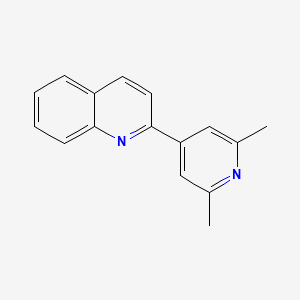 molecular formula C16H14N2 B15066818 2-(2,6-Dimethylpyridin-4-yl)quinoline 