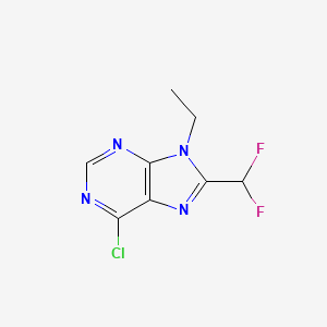 6-Chloro-8-(difluoromethyl)-9-ethyl-9H-purine