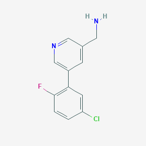 (5-(5-Chloro-2-fluorophenyl)pyridin-3-yl)methanamine