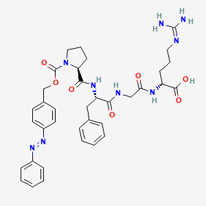 N2-(N-(N-(1-(((4-(Phenylazo)phenyl)methoxy)carbonyl)-L-prolyl)-L-phenylalanyl)glycyl)-D-arginine
