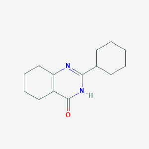 molecular formula C14H20N2O B15066841 2-Cyclohexyl-5,6,7,8-tetrahydroquinazolin-4(1H)-one CAS No. 105550-66-1