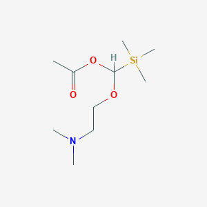 molecular formula C10H23NO3Si B15066844 (2-(Dimethylamino)ethoxy)(trimethylsilyl)methyl acetate 