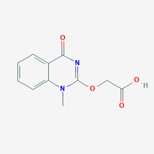 [(1-Methyl-4-oxo-1,4-dihydroquinazolin-2-yl)oxy]acetic acid