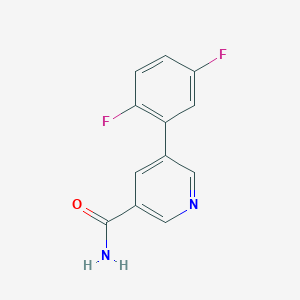 molecular formula C12H8F2N2O B15066896 5-(2,5-Difluorophenyl)nicotinamide CAS No. 1346692-23-6