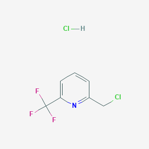 molecular formula C7H6Cl2F3N B15066904 2-(Chloromethyl)-6-(trifluoromethyl)pyridine hydrochloride 