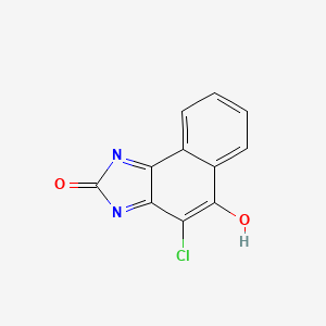 molecular formula C11H5ClN2O2 B15066919 4-Chloro-2H-naphtho[1,2-d]imidazole-2,5(3H)-dione CAS No. 61975-71-1