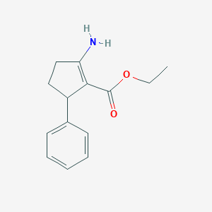 Ethyl 2-amino-5-phenylcyclopentene-1-carboxylate