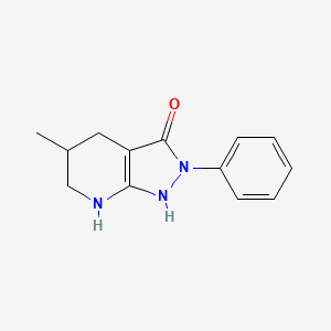 5-Methyl-2-phenyl-4,5,6,7-tetrahydro-2H-pyrazolo[3,4-b]pyridin-3-ol