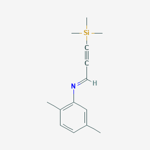 (1E)-N-(2,5-Dimethylphenyl)-3-(trimethylsilyl)prop-2-yn-1-imine