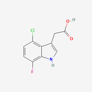 2-(4-Chloro-7-fluoro-1H-indol-3-yl)acetic acid