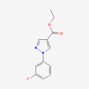 Ethyl 1-(3-fluorophenyl)-1H-pyrazole-4-carboxylate