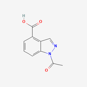 molecular formula C10H8N2O3 B1506702 1-acetyl-1H-indazole-4-carboxylic acid CAS No. 1017793-12-2