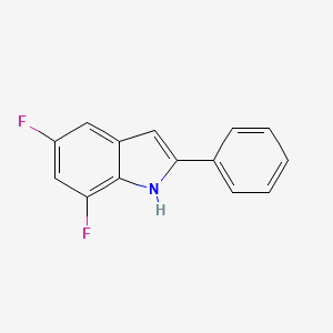 5,7-difluoro-2-phenyl-1H-indole