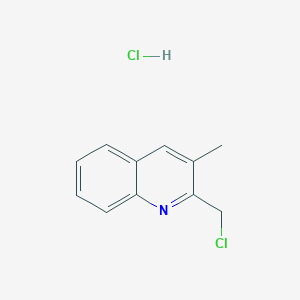 molecular formula C11H11Cl2N B15067058 2-(Chloromethyl)-3-methylquinoline hydrochloride 