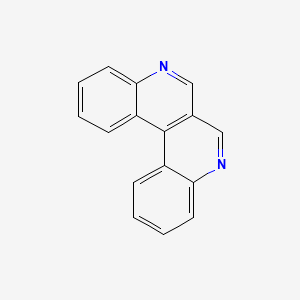 molecular formula C16H10N2 B15067063 Dibenzo[c,f][2,7]naphthyridine CAS No. 195-27-7