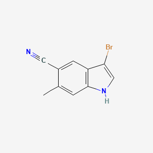 3-broMo-6-Methyl-1H-indole-5-carbonitrile