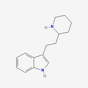 molecular formula C15H20N2 B15067083 3-(2-(Piperidin-2-YL)ethyl)-1H-indole CAS No. 92647-73-9