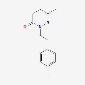 molecular formula C14H18N2O B15067085 6-Methyl-2-(4-methylphenethyl)-4,5-dihydropyridazin-3(2H)-one 