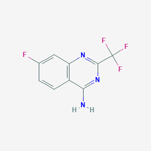 7-Fluoro-2-(trifluoromethyl)quinazolin-4-amine