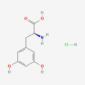 molecular formula C9H12ClNO4 B15067117 (S)-2-Amino-3-(3,5-dihydroxyphenyl)propanoic acid hydrochloride 