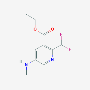 Ethyl 2-(difluoromethyl)-5-(methylamino)nicotinate