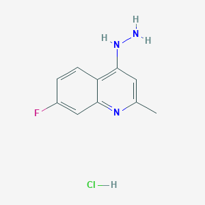 7-Fluoro-4-hydrazino-2-methylquinoline hydrochloride