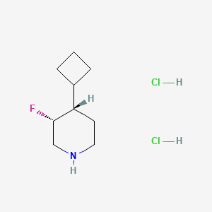 (3R,4S)-4-Cyclobutyl-3-fluoropiperidine dihydrochloride