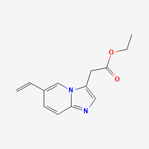 Ethyl 2-(6-vinylimidazo[1,2-a]pyridin-3-yl)acetate