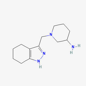 molecular formula C13H22N4 B15067142 1-((4,5,6,7-Tetrahydro-1H-indazol-3-yl)methyl)piperidin-3-amine 