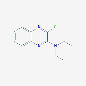 molecular formula C12H14ClN3 B15067146 3-chloro-N,N-diethylquinoxalin-2-amine 