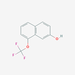 molecular formula C11H7F3O2 B15067151 1-(Trifluoromethoxy)-7-naphthol 