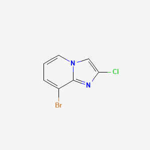 molecular formula C7H4BrClN2 B15067160 8-Bromo-2-chloroimidazo[1,2-a]pyridine 