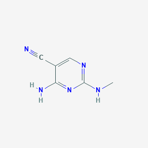 molecular formula C6H7N5 B1506717 4-Amino-2-(methylamino)pyrimidine-5-carbonitrile CAS No. 98141-16-3