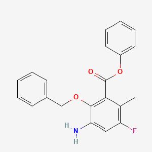 Phenyl 3-amino-2-(benzyloxy)-5-fluoro-6-methylbenzoate
