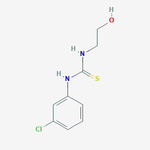 molecular formula C9H11ClN2OS B15067188 1-(3-Chlorophenyl)-3-(2-hydroxyethyl)thiourea 