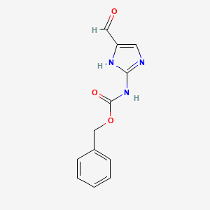 molecular formula C12H11N3O3 B1506720 Benzyl (5-formyl-1H-imidazol-2-yl)carbamate CAS No. 917919-63-2