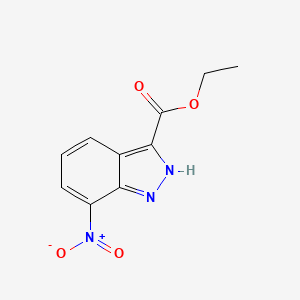 molecular formula C10H9N3O4 B15067206 Ethyl 7-nitro-1h-indazole-3-carboxylate 