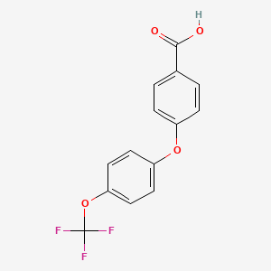 molecular formula C14H9F3O4 B1506721 4-(4-(Trifluoromethoxy)phenoxy)benzoic acid CAS No. 617245-31-5