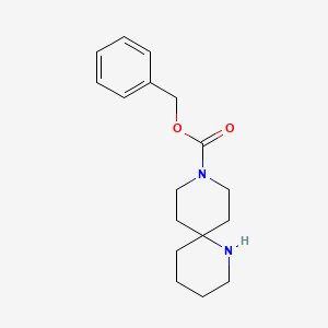 molecular formula C17H24N2O2 B1506723 Benzyl 1,9-diazaspiro[5.5]undecane-9-carboxylate CAS No. 1158750-06-1