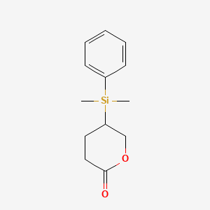 5-[Dimethyl(phenyl)silyl]oxan-2-one