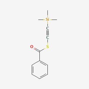 molecular formula C12H14OSSi B15067260 S-[(Trimethylsilyl)ethynyl] benzenecarbothioate CAS No. 62785-84-6