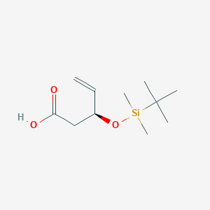 molecular formula C11H22O3Si B15067267 (S)-3-((tert-Butyldimethylsilyl)oxy)pent-4-enoic acid 