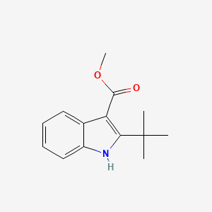 molecular formula C14H17NO2 B15067281 Methyl 2-(tert-butyl)-1H-indole-3-carboxylate CAS No. 773875-68-6