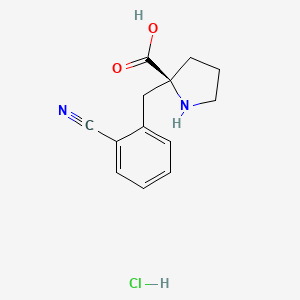 (S)-2-(2-Cyanobenzyl)pyrrolidine-2-carboxylic acid hydrochloride