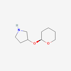 molecular formula C9H17NO2 B1506731 (S)-(3-Pyrrolidineoxy)tetrahydro-2H-pyran CAS No. 204973-53-5