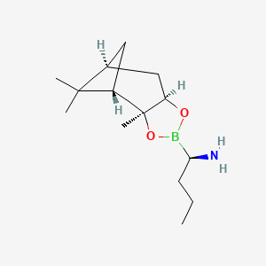 (1R)-1-[(3aS,4S,6S,7aR)-3a,5,5-Trimethylhexahydro-2H-4,6-methano-1,3,2-benzodioxaborol-2-yl]butan-1-amine