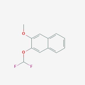 molecular formula C12H10F2O2 B15067344 2-(Difluoromethoxy)-3-methoxynaphthalene 